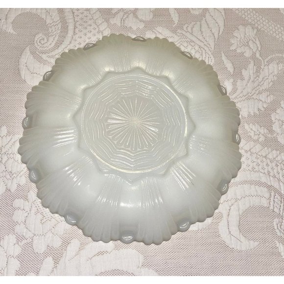 Milk Glass Deviled Egg Plate - Picture 12 of 12
